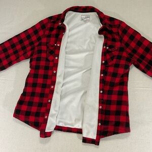 BC Clothing Company!!! Red & Black lined jacket , XL. A++